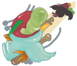 duangsuay worm sticker #10425650