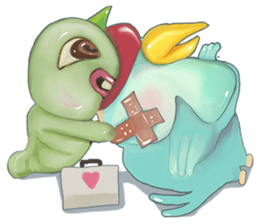 duangsuay worm sticker #10425654