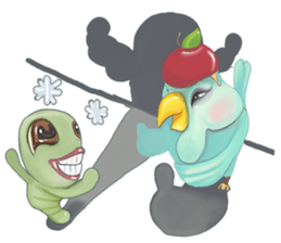 duangsuay worm sticker #10425659