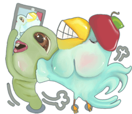 duangsuay worm sticker #10425661