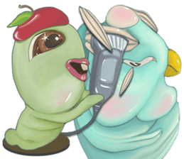 duangsuay worm sticker #10425664