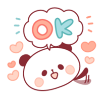 panda pleasantly sticker #10425800