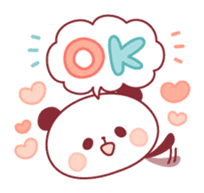 panda pleasantly sticker #10425800