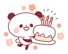 panda pleasantly sticker #10425818