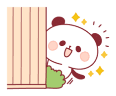 panda pleasantly sticker #10425822