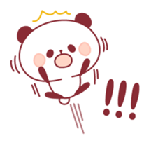 panda pleasantly sticker #10425823