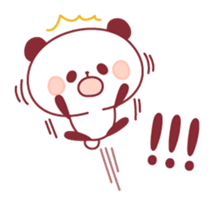 panda pleasantly sticker #10425823