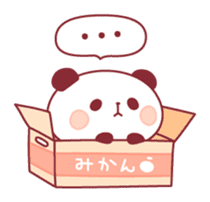 panda pleasantly sticker #10425824