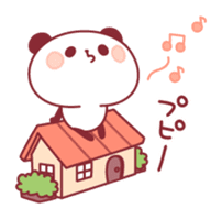 panda pleasantly sticker #10425833