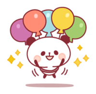 panda pleasantly sticker #10425836