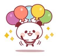 panda pleasantly sticker #10425836