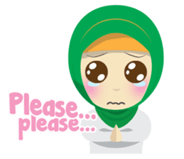 Aisyah The Cute Muslimah sticker #10426322