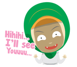 Aisyah The Cute Muslimah sticker #10426325