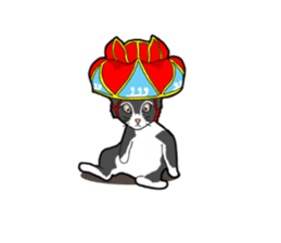 Flower shade cat sticker #10426386
