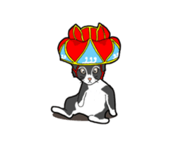 Flower shade cat sticker #10426386