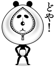 The panda of the century! Zipper panda sticker #10426401