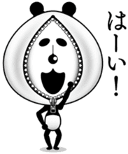 The panda of the century! Zipper panda sticker #10426402