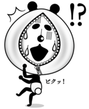 The panda of the century! Zipper panda sticker #10426403