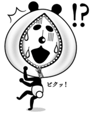 The panda of the century! Zipper panda sticker #10426403