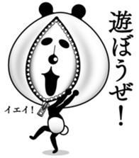 The panda of the century! Zipper panda sticker #10426414