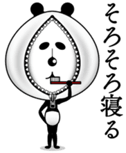 The panda of the century! Zipper panda sticker #10426437
