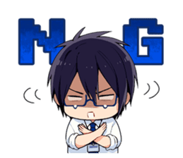 Sharp-san and Tanita-kun sticker #10426561
