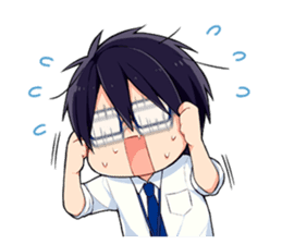 Sharp-san and Tanita-kun sticker #10426581