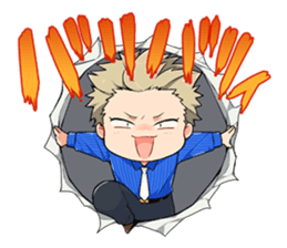 Sharp-san and Tanita-kun sticker #10426589