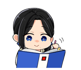 Sharp-san and Tanita-kun sticker #10426593