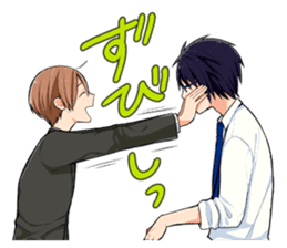 Sharp-san and Tanita-kun sticker #10426594