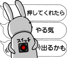 talking rabbit sticker sticker #10426665