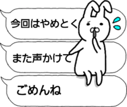 talking rabbit sticker sticker #10426667