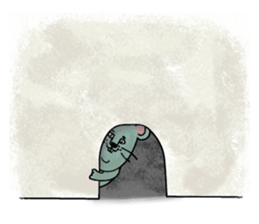 Cat and mouse.2 sticker #10429969