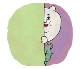 Cat and mouse.2 sticker #10429997