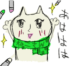 matsuge-neko sticker #10430661