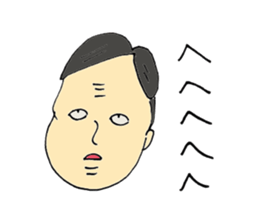 Expressive men sticker #10431206