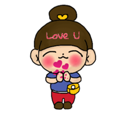 Cutie girl- Pin pin sticker #10431440