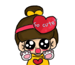 Cutie girl- Pin pin sticker #10431442