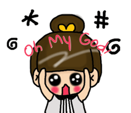 Cutie girl- Pin pin sticker #10431443