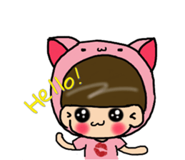 Cutie girl- Pin pin sticker #10431447