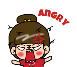 Cutie girl- Pin pin sticker #10431448