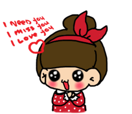 Cutie girl- Pin pin sticker #10431449