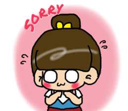 Cutie girl- Pin pin sticker #10431451