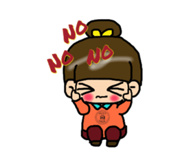 Cutie girl- Pin pin sticker #10431452