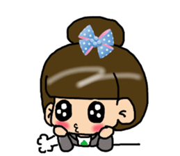 Cutie girl- Pin pin sticker #10431455