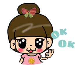 Cutie girl- Pin pin sticker #10431456