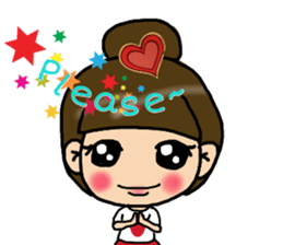 Cutie girl- Pin pin sticker #10431458