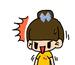 Cutie girl- Pin pin sticker #10431464