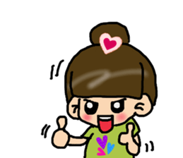 Cutie girl- Pin pin sticker #10431465