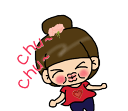 Cutie girl- Pin pin sticker #10431468